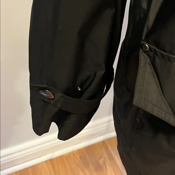 PENMANS Black Raincoat Rain Jacket Liked Snaps Details 1X - Picture 4 of 11
